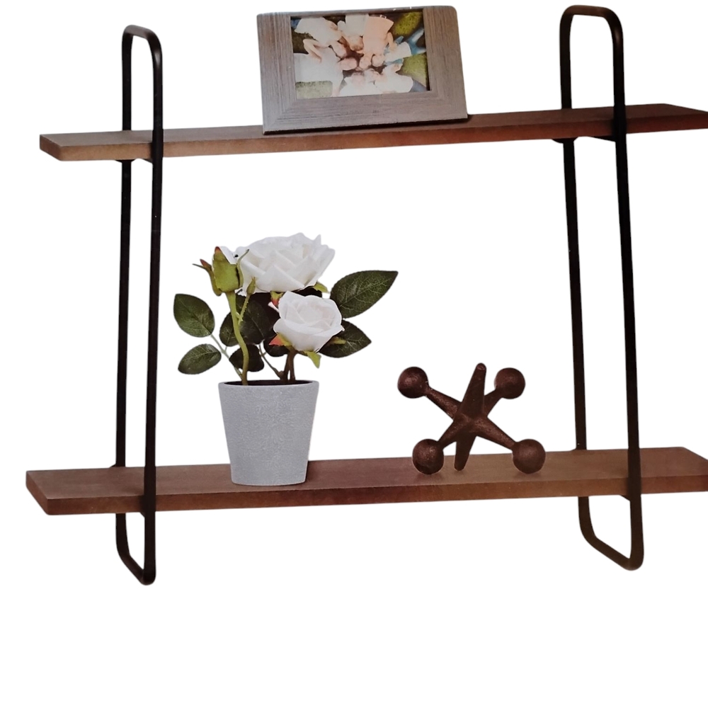 Encore Jeans Black and Brown Wall Shelf